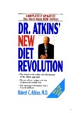 Weight Loss and Good Health:  Dr. Atkins Way