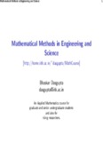 Mathematical Methods in Engineering and Science