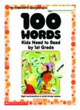 100 Words Kids Need to Read by 1st Grade: Sight Word Practice to Build Strong Readers