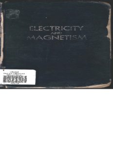 Electricity and magnetism: an introduction to the theory of electric and magnetic fields