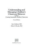 Understanding and Managing Children's Classroom Behavior: Creating Sustainable, Resilient Classrooms (Wiley Series on Personality Processes)  