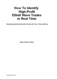 How To Identify High-Profit Elliott Wave Trades in Real Time