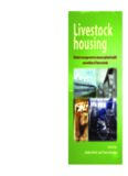 Livestock housing: Modern management to ensure optimal health and welfare of farm animals