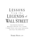 Lessons from the Legends of Wall Street : How Warren Buffett, Benjamin Graham, Phil Fisher, T. Rowe Price, and John Templeton Can Help You Grow Rich