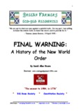 Final Warning History of New World Order by David Allen Rivera