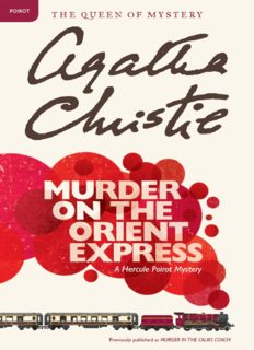 Murder on the Orient Express (Murder in the Calais Coach)