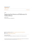 Engineering Specifications and Mathematics for Verified Software