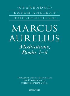 Marcus Aurelius: Meditations, Books 1-6