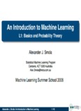 An Introduction to Machine Learning - Machine Learning Summer 