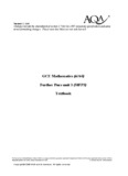 A-level Mathematics Text Book Text book: Further Pure Unit - AQA