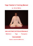 Yoga Teacher's Training Manual