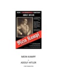 Adolf Hitler – Mein Kampf (Ford Translation)