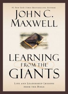 Learning from the Giants: Life and Leadership Lessons from the Bible (Giants of the Bible)