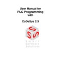 User Manual for PLC Programming