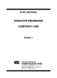 company law - The Institute of Company Secretaries of India, The ICSI