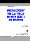 HACKING EXPOSED™ WEB 2.0: WEB 2.0 SECURITY SECRETS 