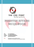 PAKISTAN AFFAIRS MCQS BOOK - The CSS Point