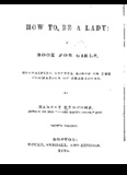how to be a lady a book for girls