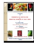 FUNDAMENTALS OF HORTICULTURE & PRODUCTION TECHNOLOGY OF FRUIT CROPS e ...