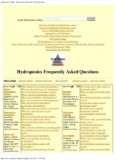Hydroponics Online - Hydroponics Frequently Asked Questions