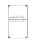 A TEXT BOOK FOR THE COMMUNITY HEALTH NURSING -1 