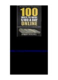 100 Ways To Make $100 A Day Online