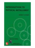 Introduction to Physical Metallurgy by Avner