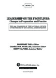 Leadership on the Frontlines