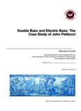 Double Bass and Electric Bass: The Case Study of John Patitucci