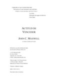 Libro Actitud de Vencedor por John C. Maxwell