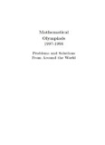 Mathematical Olympiads 1997-1998: Problems and Solutions from 