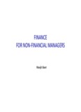 FINANCE FOR NON-FINANCIAL MANAGERS