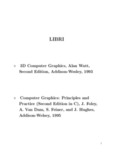 3D Computer Graphics, Alan Watt, Second Edition, Addison 