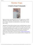 Karma Yoga by Vivekananda - A book by Swami Vivekananda