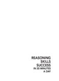 Reasoning Skills Success in 20 Minutes a Day, Third Edition (Skill Builders)