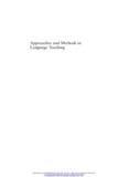 Approaches and Methods in Language Teaching