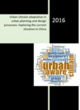 Urban climate adaptation in urban planning and design processes