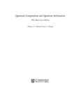 Quantum Computation and Quantum Information