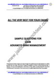 the very best for your exams sample questions for caiib advanced bank management