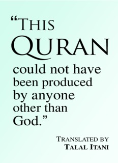 This Quran - Quran in English