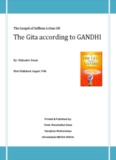 The Gita according to GANDHI - Mahatma Gandhi