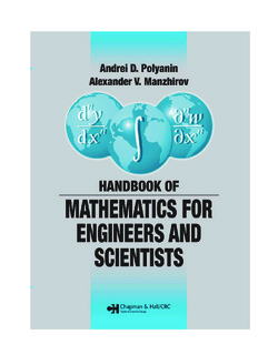 Handbook of Mathematics for Engineers and Scientists