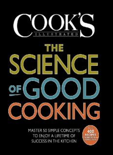The Science of Good Cooking