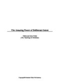 The Amazing Power of Deliberate Intent: Living the Art of Allowing