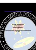 ISO 9001:2015 Quality Manual and Procedures and Work Instructions Manual CY 2016