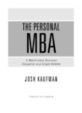 The Personal MBA: Master the Art of Business