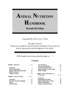 animal nutrition handbook