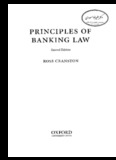 principles of banking law