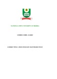 principles of crop production - National Open University of Nigeria