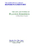 Josephus - The Life and Works of Flavius Josephus